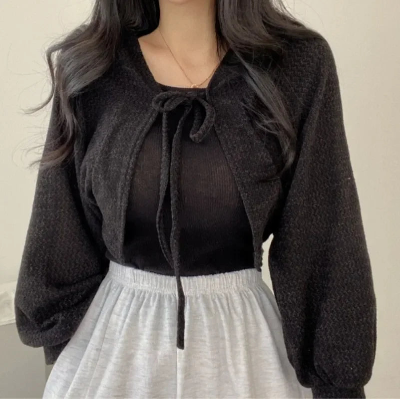Thin White Cardigan Knitwear Jacket