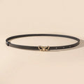 small waist belt with a butterfly buckle