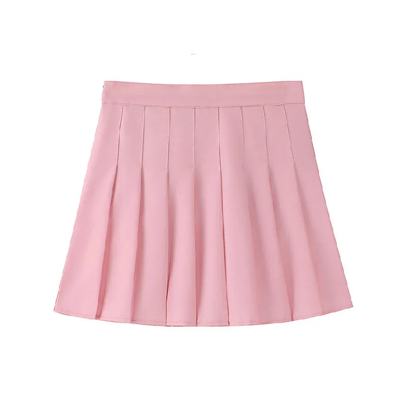 Summer Mini Skirts Pleated