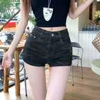 Camouflage Denim Shorts