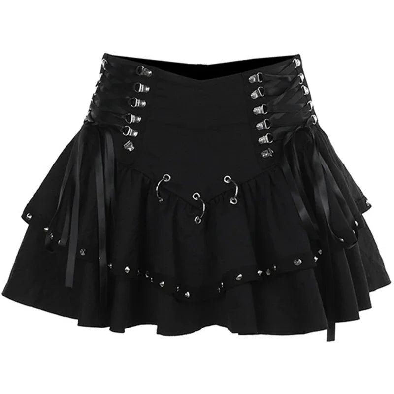 Vintage Dark Punk  Mini Skirt