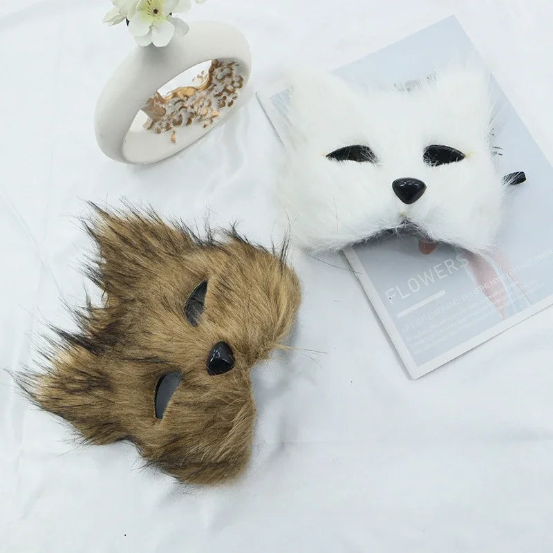 Long Hair Fox Mask