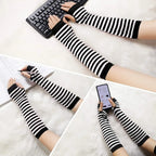 Striped Knitted Arm Warmer