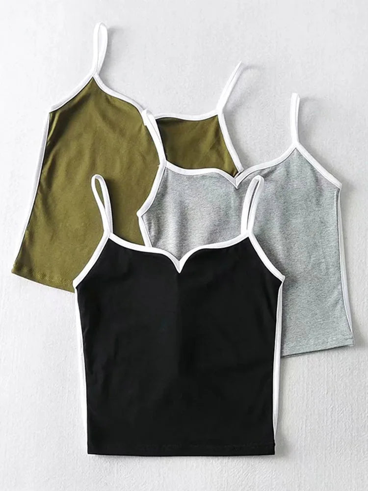casual v-neck crop top