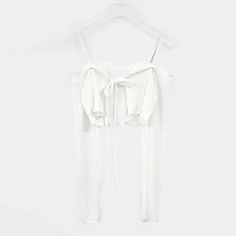 Off Shoulder Lace Up Coat