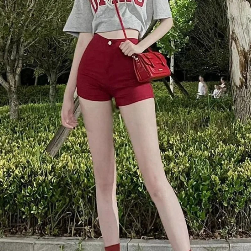 High Waist  Short Jeans