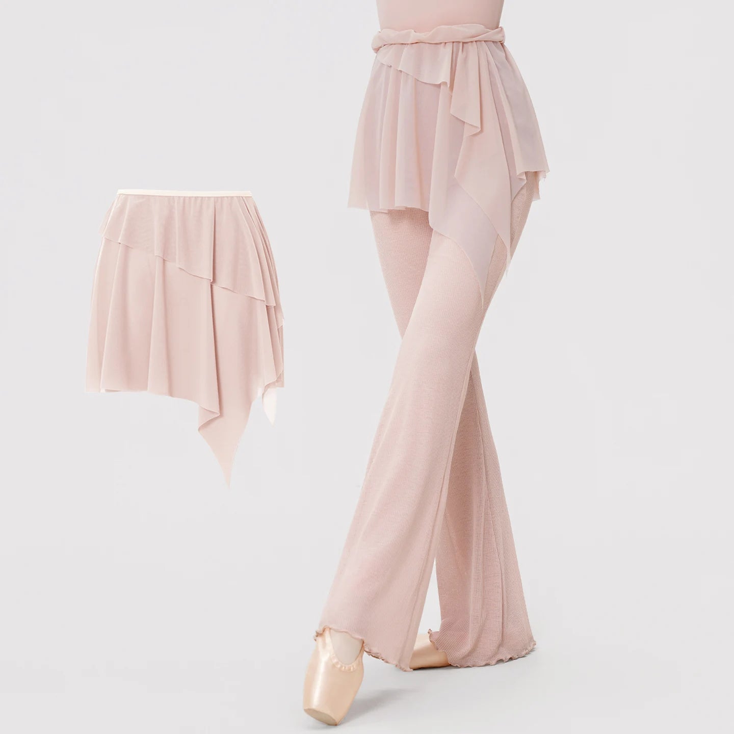 Soft Irregular  Mesh Ballet Skirts