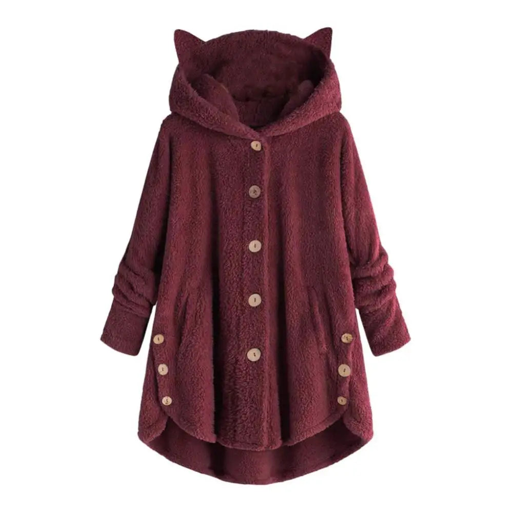 Cat's Ears Fleece Hoodie