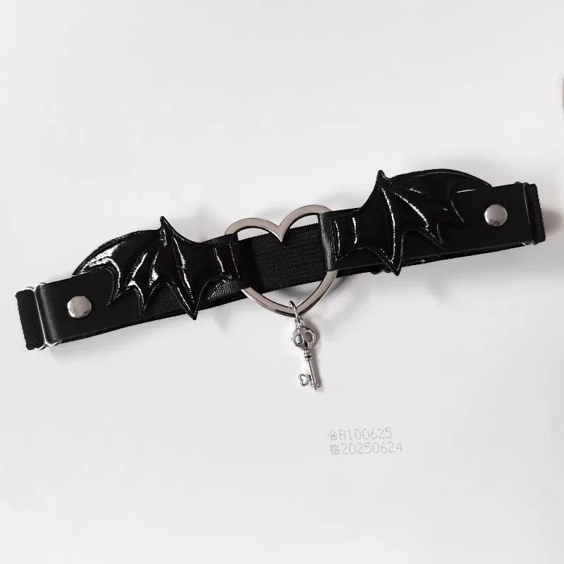Punk Little Devil Wings Leg Garters