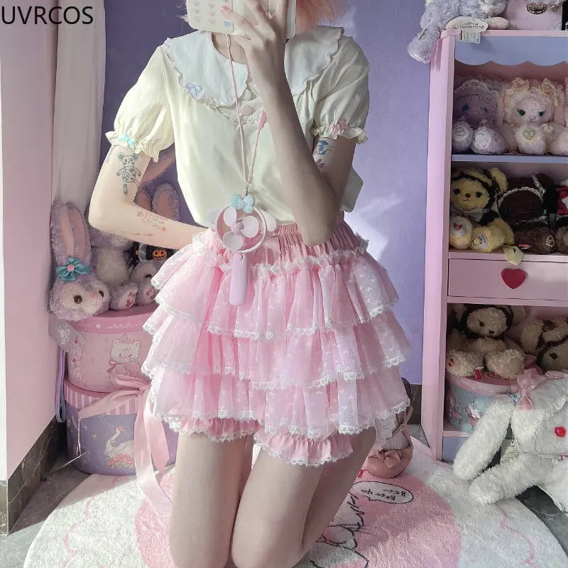 Harajuku Sweet Lace Lolita Shorts/Skirt