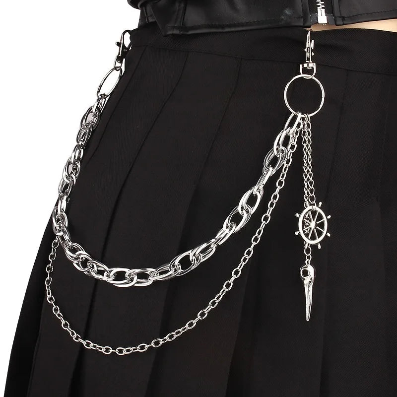 Punk Rivet Pants Chain