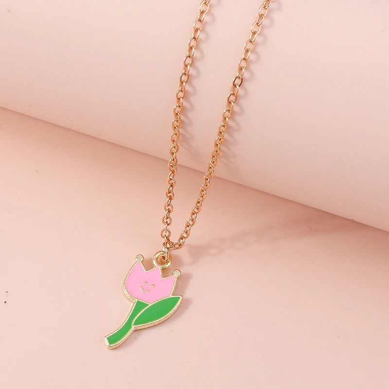 1pc Lovely Flower Necklace