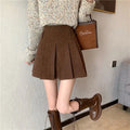 Pleated Corduroy Skirts