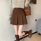 Pleated Corduroy Skirts
