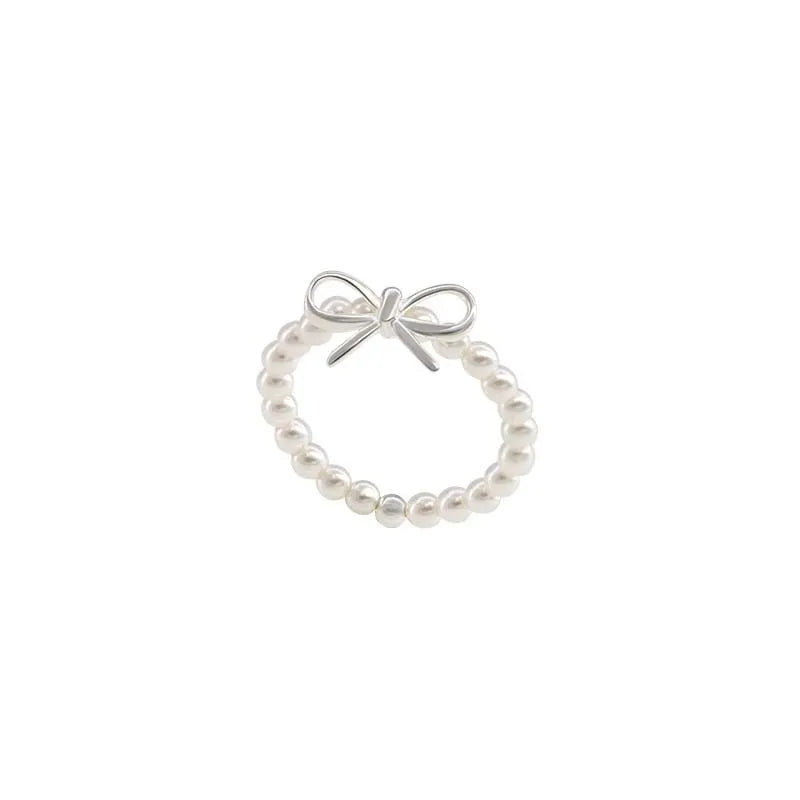 Pearl Bow Knot Ring