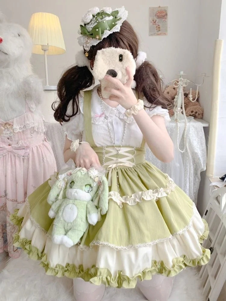 Japanese Kawaii Lolita Strap Skirt