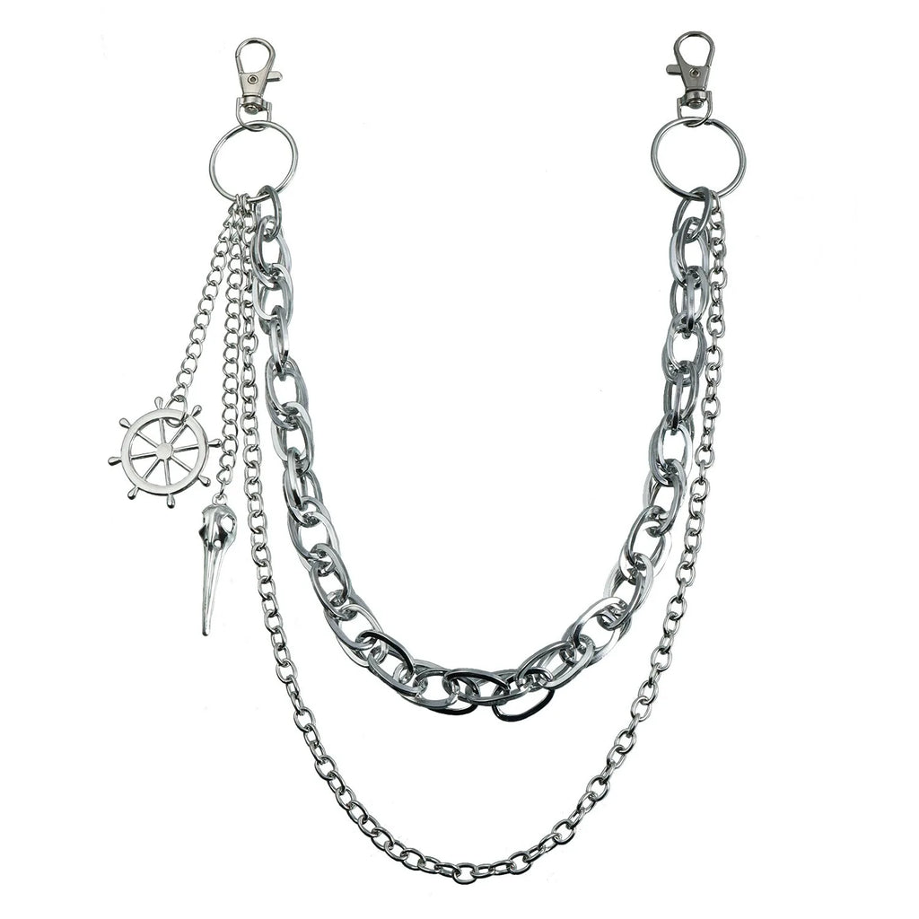 Punk Rivet Pants Chain