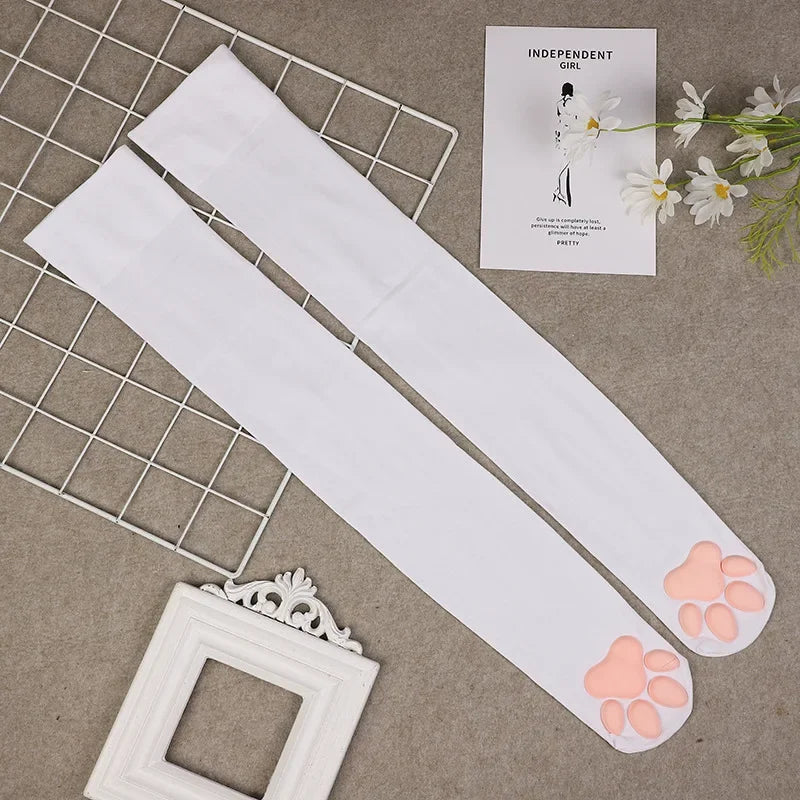 Cat Paw Thigh Highs