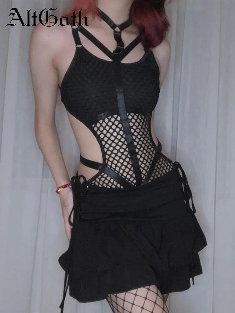 AltGoth  Fishnet  Bodysuit