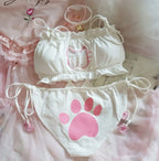 Cute Anime Cat  Bra & Panties