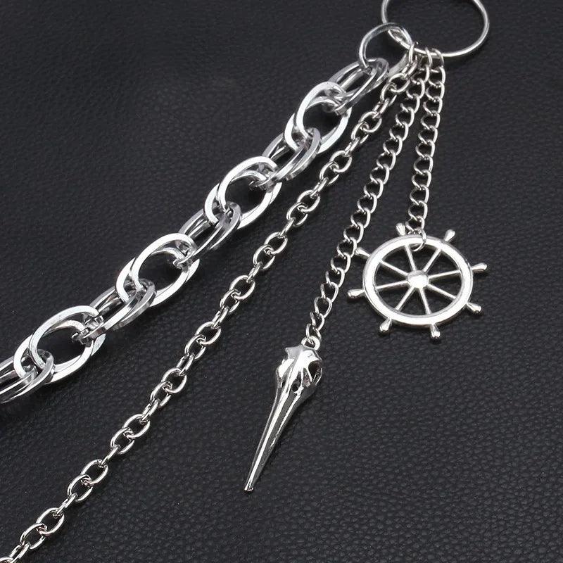 Punk Rivet Pants Chain