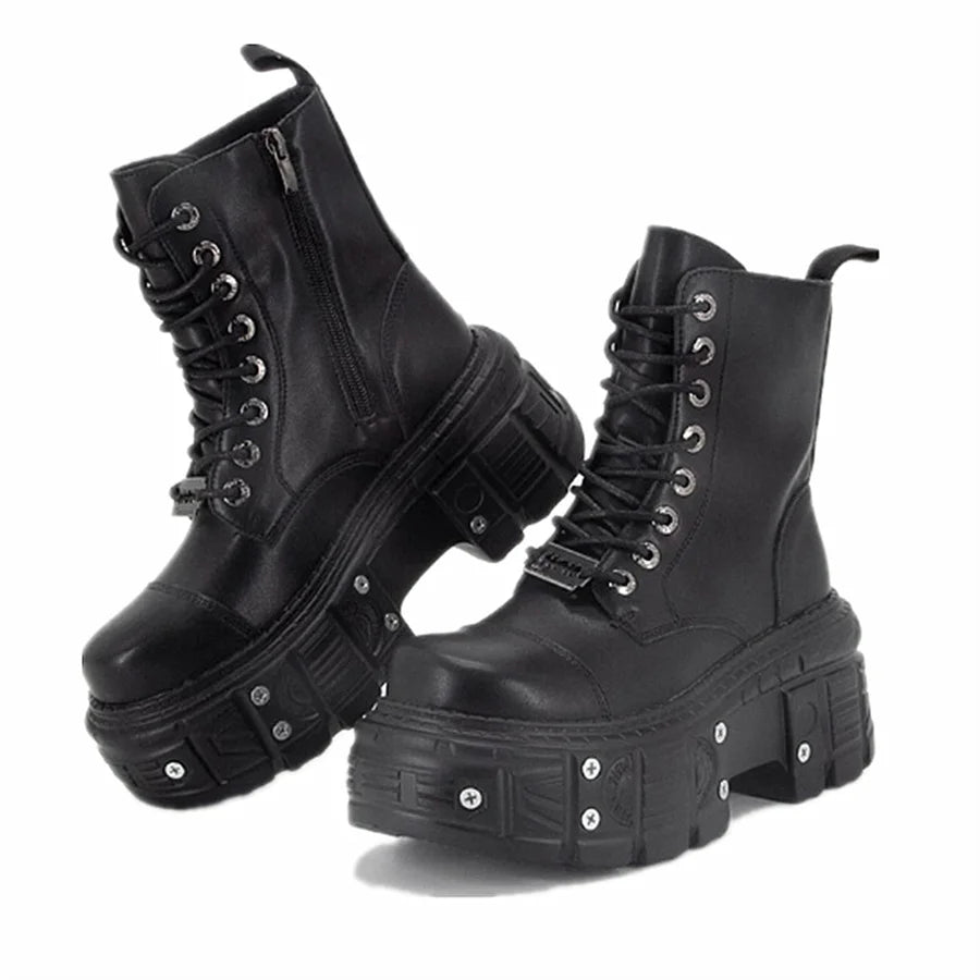 Punk Style  Lace-up H Shoes