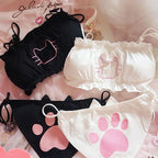 Cute Anime Cat  Bra & Panties