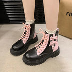 High Platform  Laces Boots