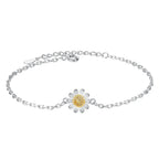 S925 Sterling Silver Bracelet Simple flower
