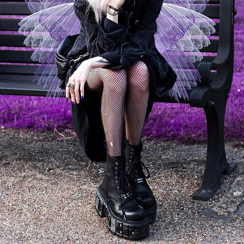 Punk Style  Lace-up H Shoes