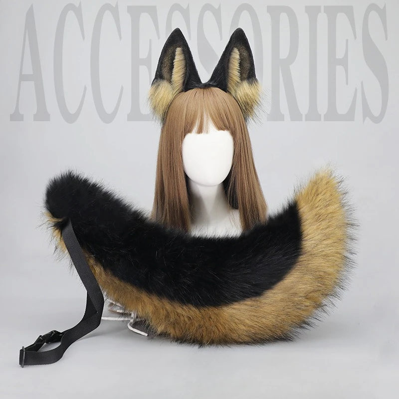 Wolf/Dog Ears Hairband and Tail