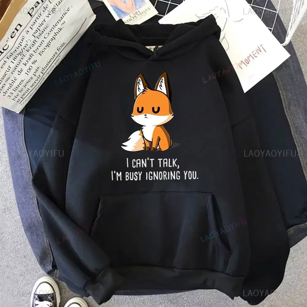 Cute I Don't Give A FoxHoodie