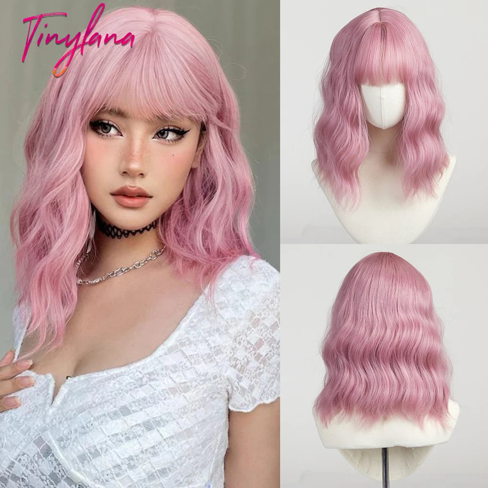 Short  Wavy Synthetic Wigs