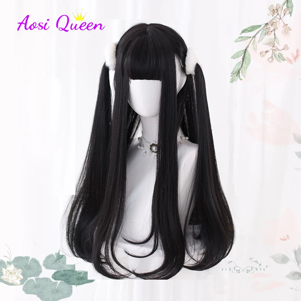 AS Long Straight Synthetic Wig