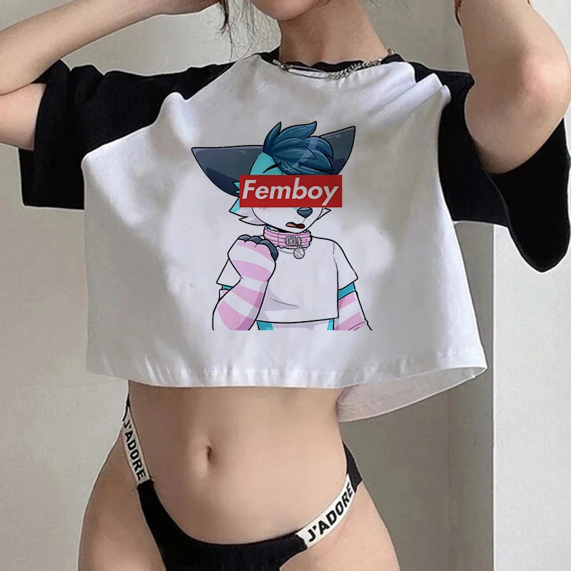 Femboy Sexy Y2k Crop Tops