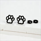 Cute Tiny Dog Paw Earrings