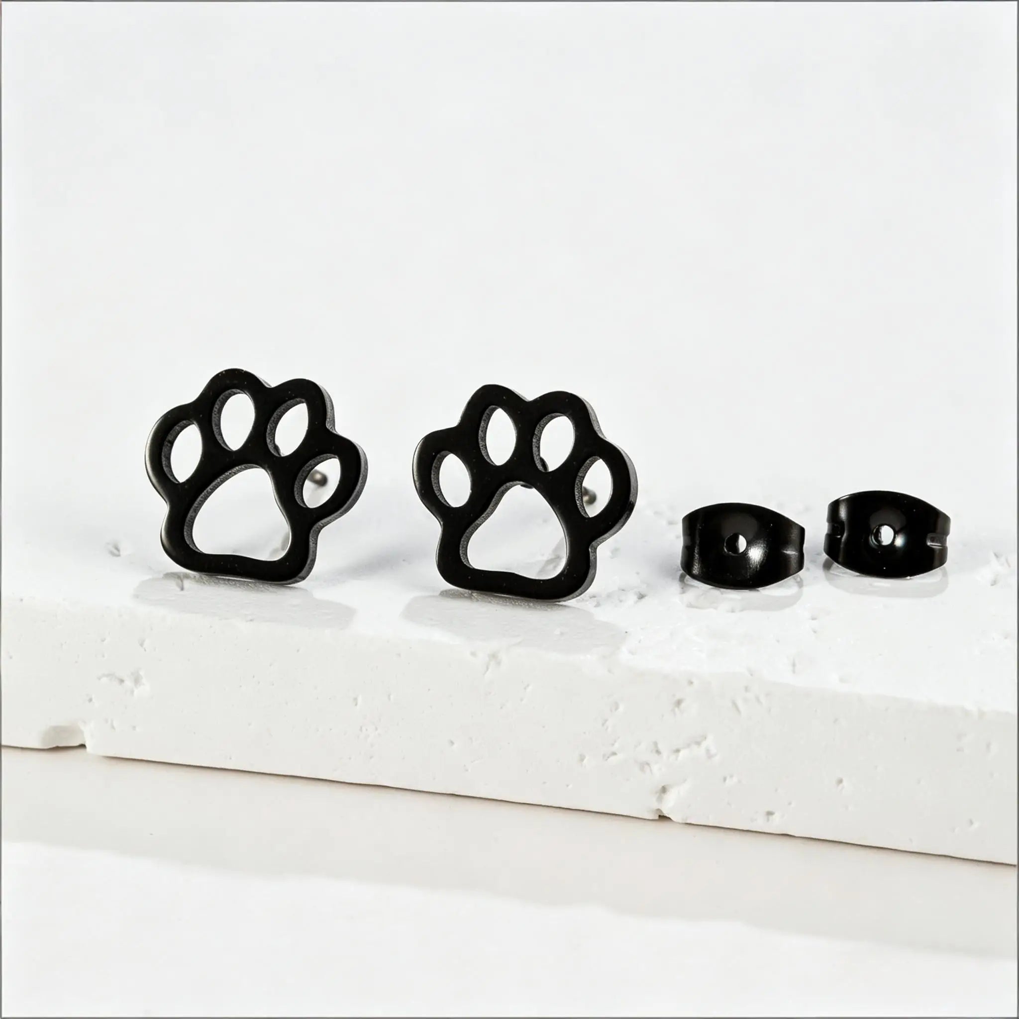 Cute Tiny Dog Paw  Earrings