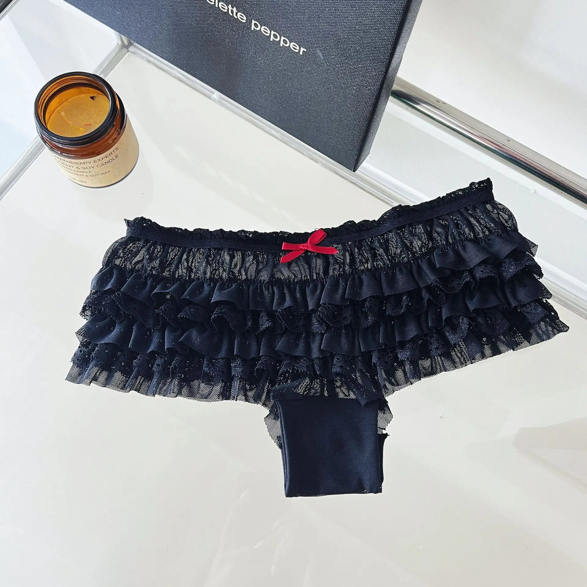 Sweet Bow Lace Underwear