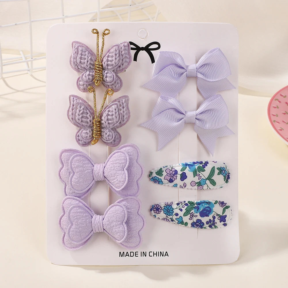 BABY BOWS 8Pcs/Set Butterfly Hair Clips
