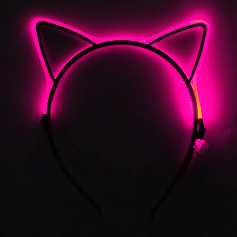 Luminous Cat Ears LED Hair Band