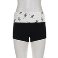 Y2k Music Note Print  Shorts