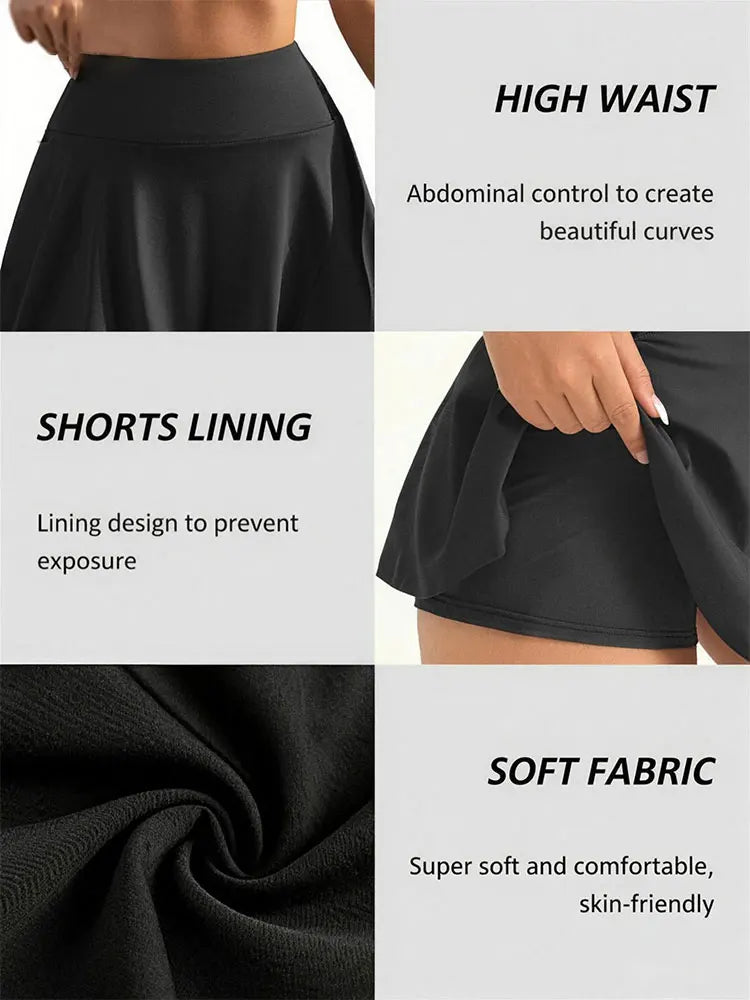 High Waist Sports Skirt