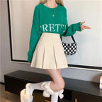 Pleated Corduroy Skirts