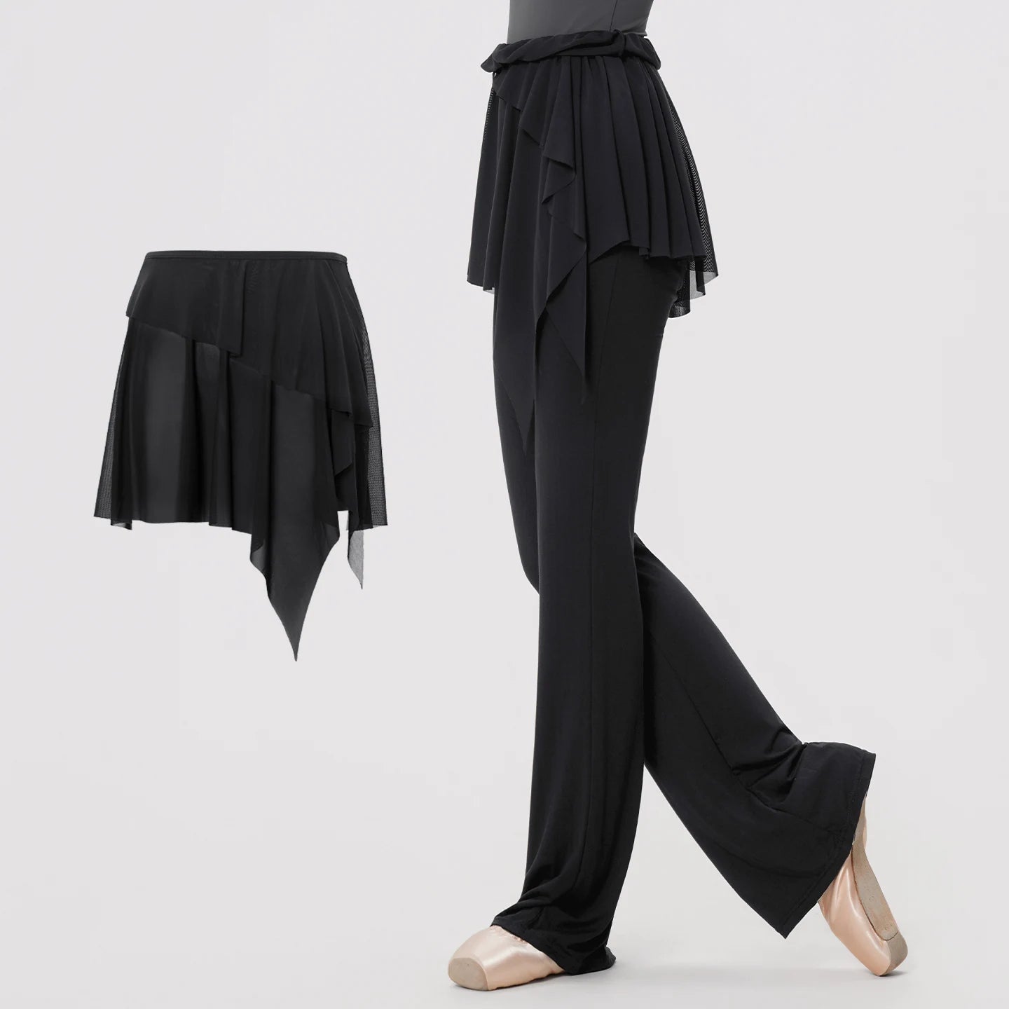 Soft Irregular  Mesh Ballet Skirts