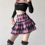 Lace Ruffle Mini Skirt