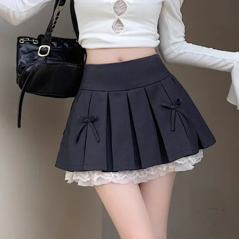 A-line Pleated Skirt Y2k
