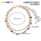 LENNIK Punk Hip Hop Style Rhinestone Cross Pants Chain