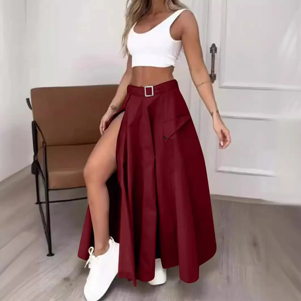 Elegant Long Irregular Skirt
