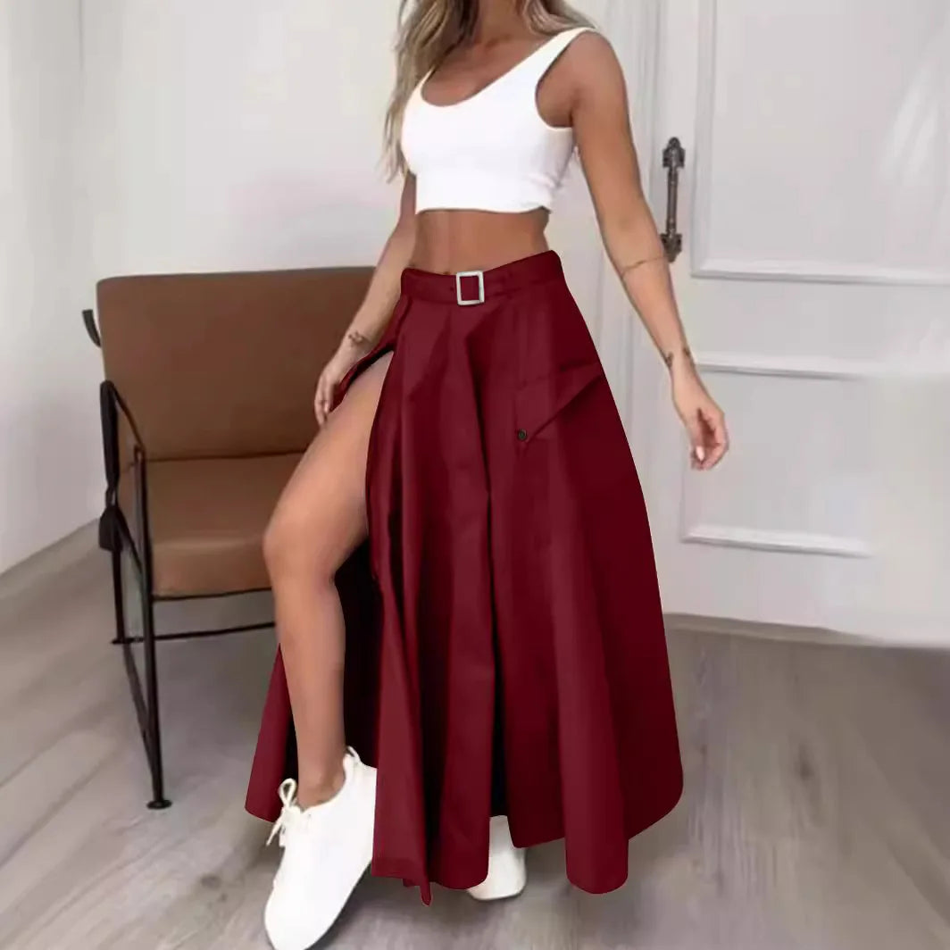 Elegant  Long Irregular Skirt