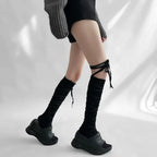 Bowknot Lace-Up Socks